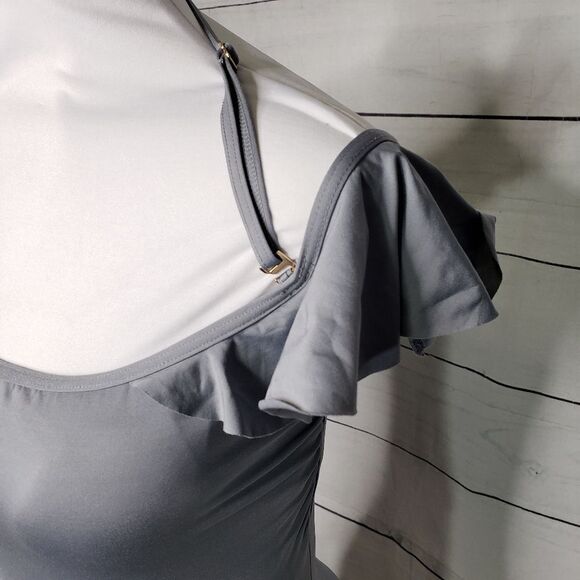 Vince Camuto Swim Ruffle Bandeau one piece 10 - Picture 2 of 7